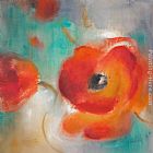 Lanie Loreth Scarlet Poppies in Bloom II painting